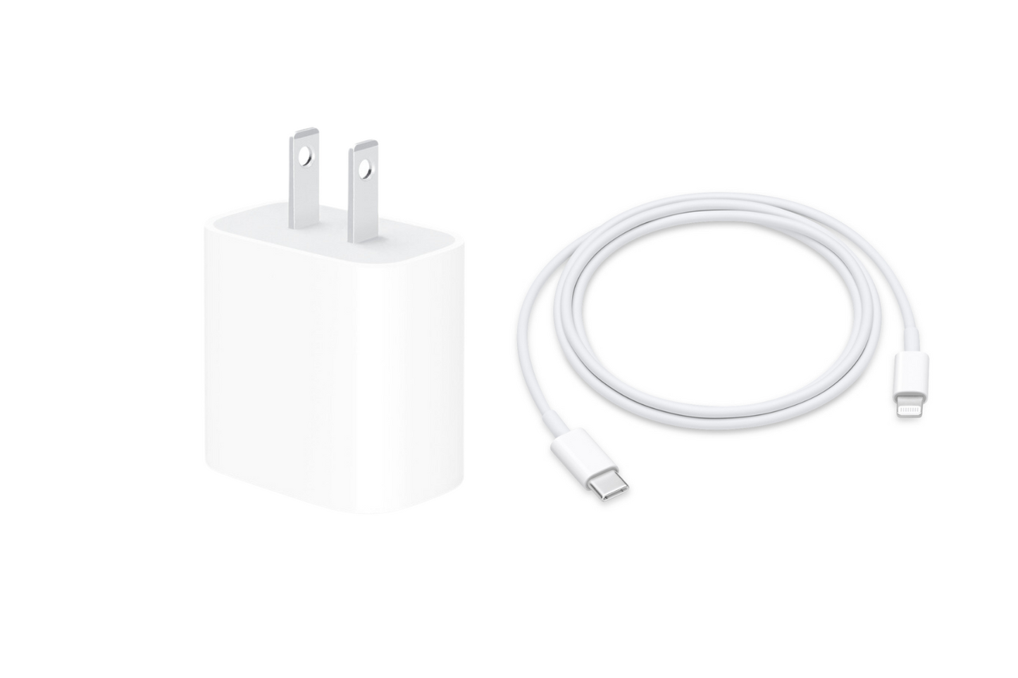 Câble et bloc de charge USBC vers Lightning certifiés Apple